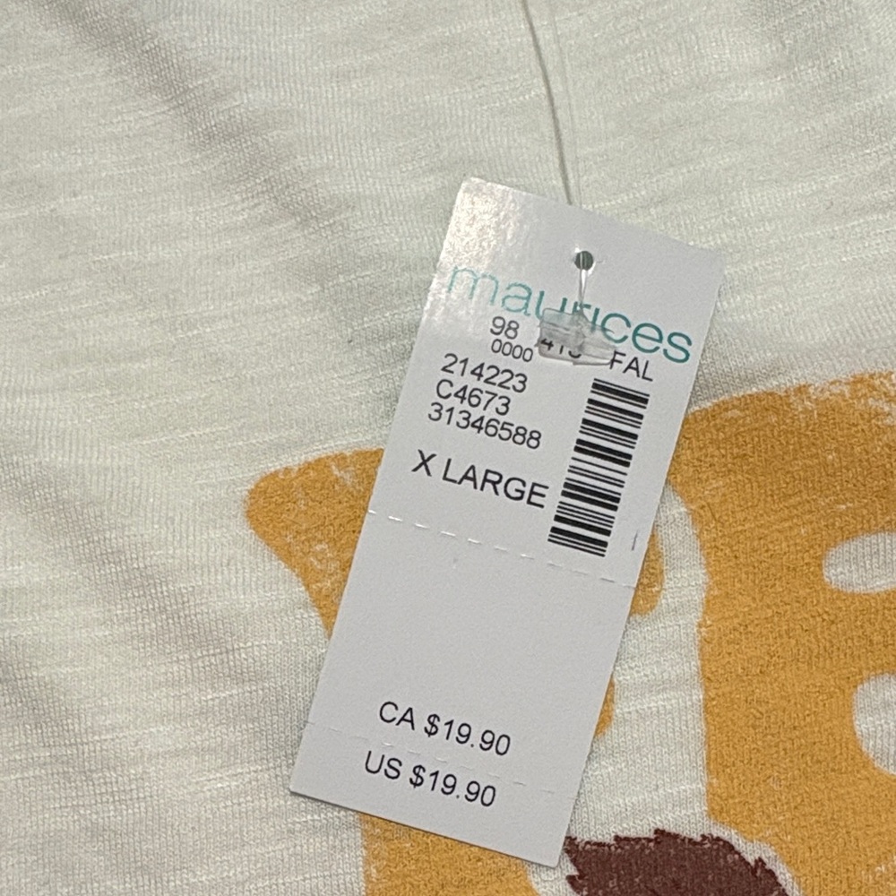 Maurices White 'Feels Like Fall' Short Sleeve Tee - Picture 7 of 8